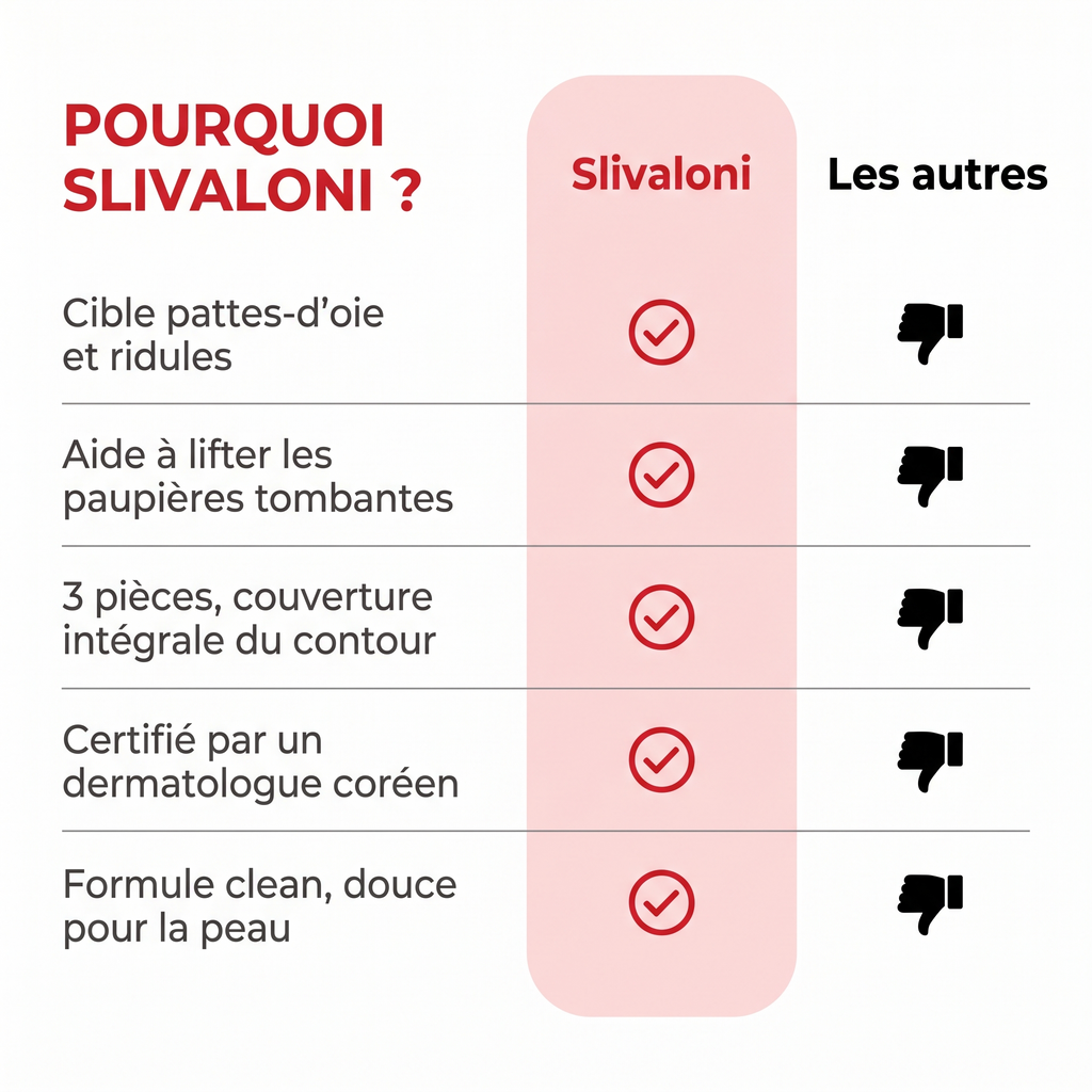 Pourquoi Slivaloni — tableau comparatif