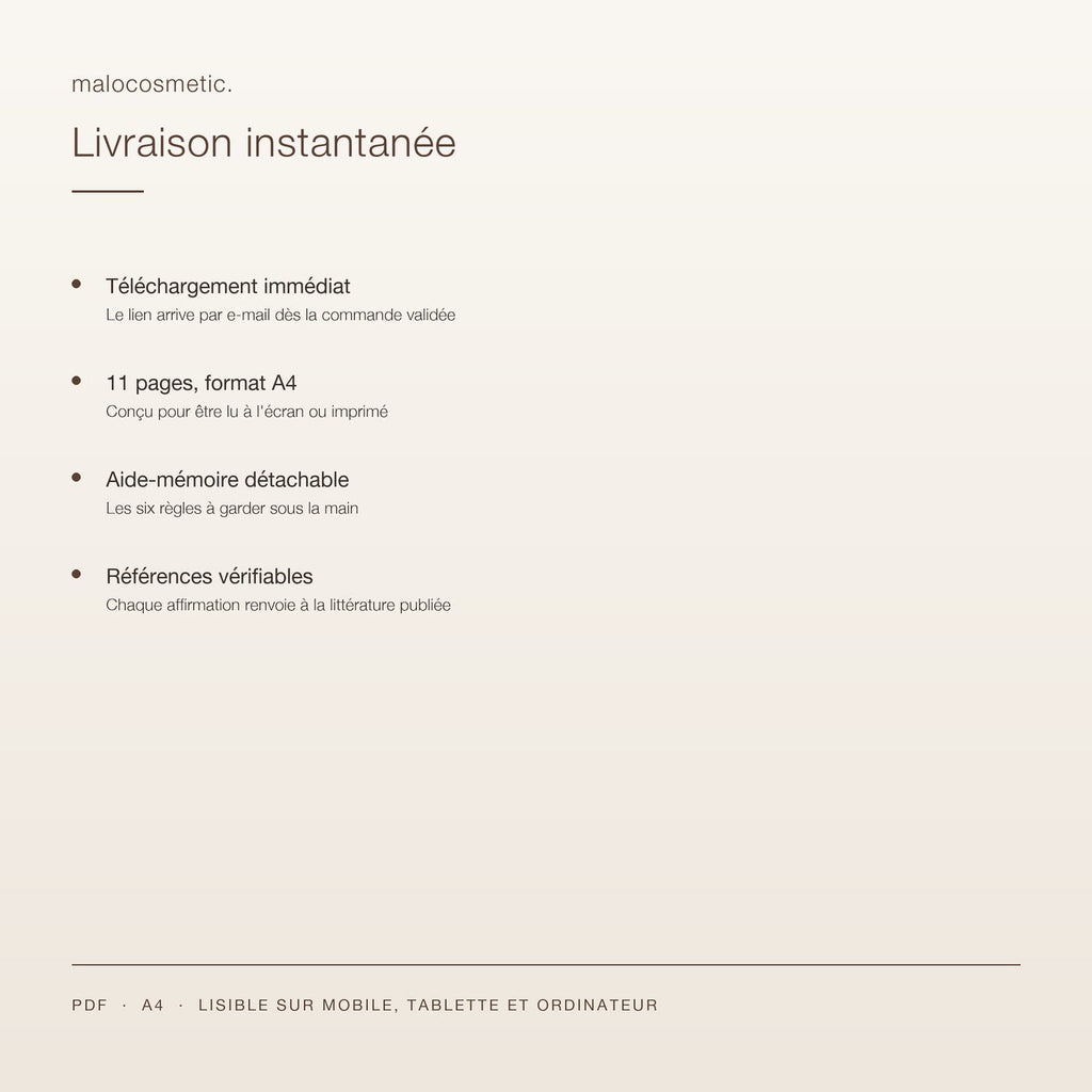 Livraison instantanée par e-mail