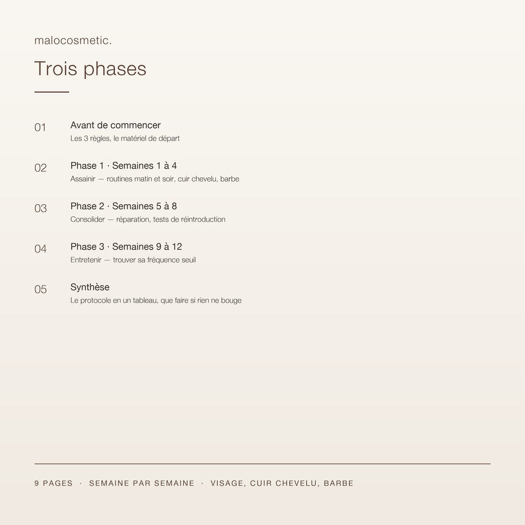 Les trois phases du protocole 90 jours