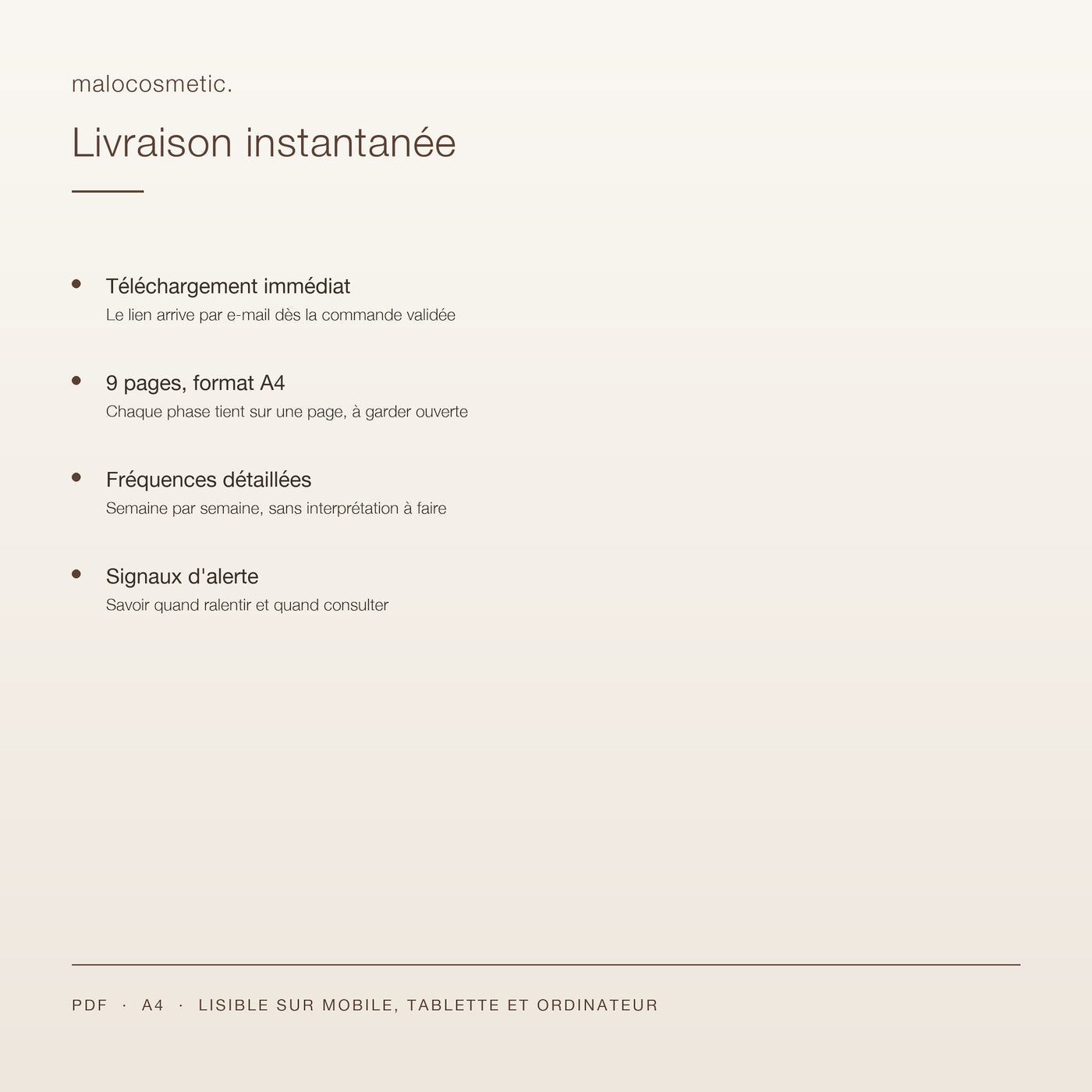 Livraison instantanée par e-mail