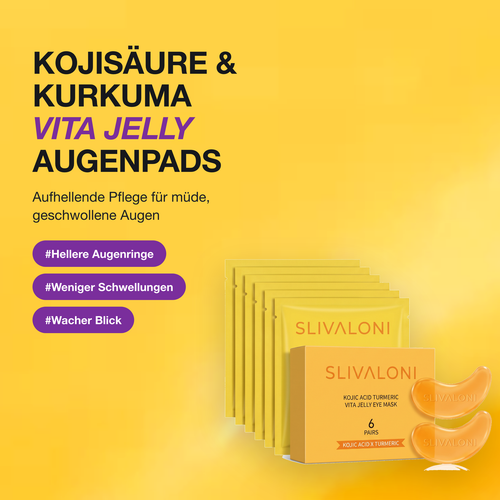 Kojisäure & Kurkuma Vita Jelly Augenpads