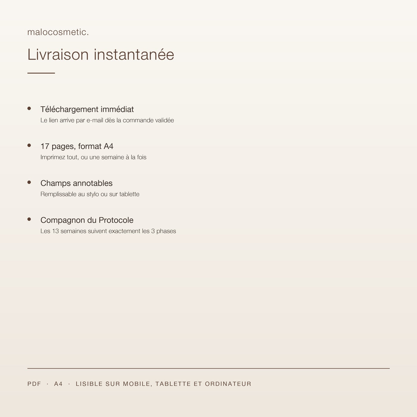 Livraison instantanée par e-mail